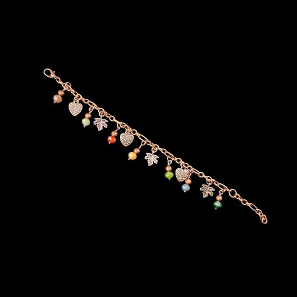 8pc Avante Jewelry COLLECTION Necklace Earrings Bracelets Coppertone Beads Chain - Picture 7 of 15